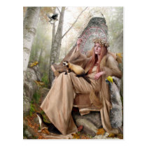 Queen of Autumn Postcard postcards