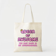 Queen of Awesome Canvas Bag