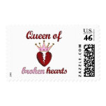 Queen Of Broken Hearts Postage Stamp