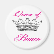 queen of bunco fridge magnet