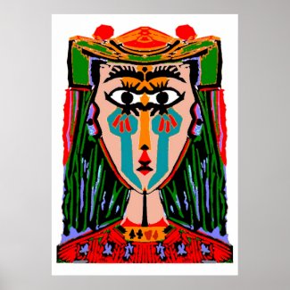 Queen of Cards Abstract print