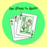 Queen of Chemo Round Sticker