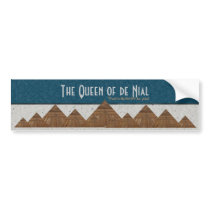 Queen of Denial Bumper Sticker bumper stickers by Hafapea Queen of Denial Bumper Sticker bumper stickers