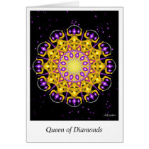Queen of Diamonds Greeting Cards