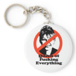 Queen of fucking everything keychain