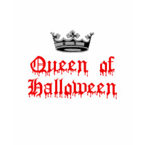 Queen of Halloween t-shirts