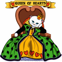 Queen of heart cat photo sculptures