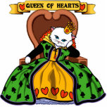 Queen of heart cat photo sculptures