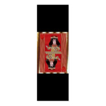 Queen of Hearts, Bookmark business cards by SeaAngel Queen of Hearts, Bookmark business cards
