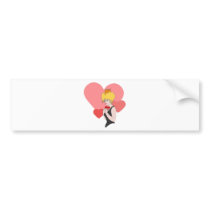 Queen of Hearts Bumper Sticker