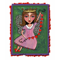 Queen of Hearts Fairy - ladies t-shirt