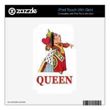 Queen of Hearts From Alice in Wonderland iPod Touch 4G Decals