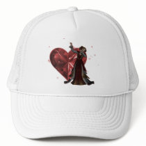 Queen Of Hearts & Heart Jewel - Red & Colour hats