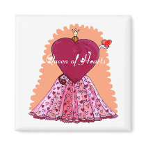 Queen of Hearts Magnet (2) magnets