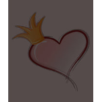 Queen of Hearts (no text) t-shirts