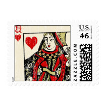 Queen of Hearts Postage Stamps by oph3lia Queen of Hearts Postage Stamps