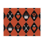 Queen of Hearts Royal Motifs Postcards