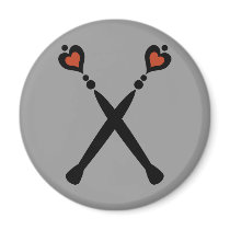 Queen of Hearts Scepters magnets by opheliasart Queen of Hearts Scepters magnets