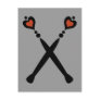 Queen of Hearts Scepters Postcards