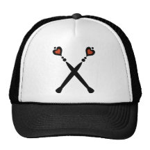 Queen of Hearts Scepters Trucker Hats