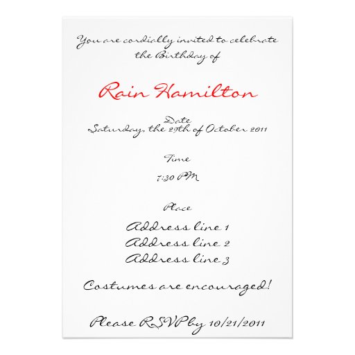 Queen of Hearts sophisticated party invitation
