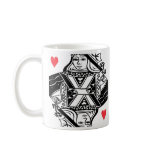 Queen of Hearts Vector Graphic Mug