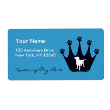 Queen of My Pack Shipping Labels