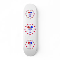 Queen of Ping Pong Custom Skate Board