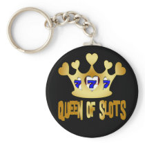 QUEEN OF SLOTS KEY CHAIN