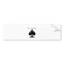 Queen of Spades bumper stickers by lulubelle82 Queen of Spades bumper stickers
