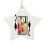 Queen of spades christmas tree ornament