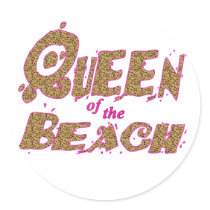 Queen of the Beach animal print Sticker by Dollarblues Queen of the Beach animal print Sticker