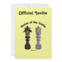 Queen of the Castle Chess Dogs Custom Invite