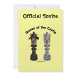 Queen of the Castle Chess Dogs Custom Invite