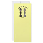 Queen of the Castle Chess Dogs Personalized Rack Card