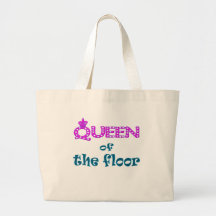 Queen of the Floor Canvas Bags