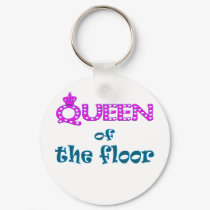 Queen of the Floor keychains by KidSports Queen of the Floor keychains