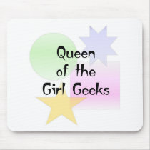 Queen of the Girl Geeks mousepads