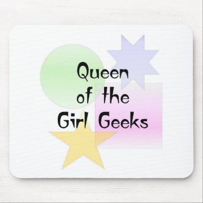 Queen of the Girl Geeks Mouse Mats by dndartstudio