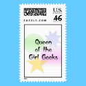 Queen of the Girl Geeks postage