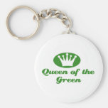 Queen of the Green Golf Shirt Keychain