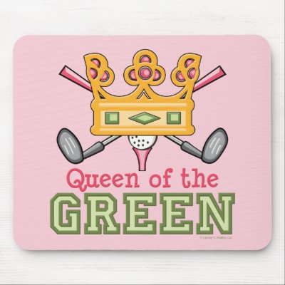 Queen of the Green Mousepad by SportyTeesGifts