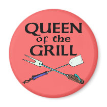 Queen of the Grill Magnet