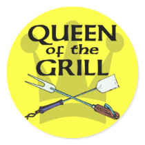 Queen of the Grill Sticker
