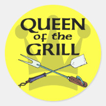 Queen of the Grill Sticker