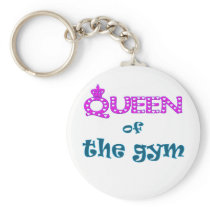 Queen of the Gym Keychain