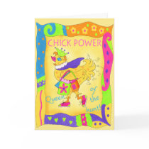 Queen of the Hunt Chick Power Greeting Card