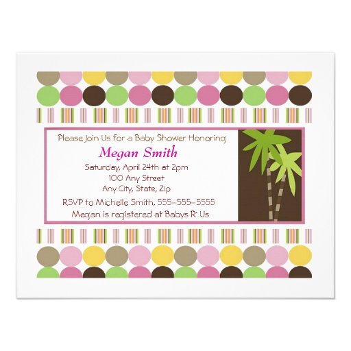 Queen of The Jungle Baby Shower Invitation