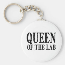 Queen of the Lab Key Chain
