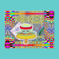Queen of the Mushroom People  Postcard postcards
